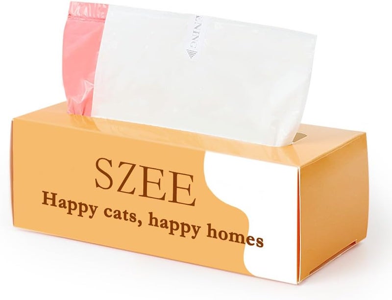 SZEE 20 حزمة أكياس نفايات صندوق القمامة الأوتوماتيكي، بطانات صندوق القمامة بحبل سحب - Image 3